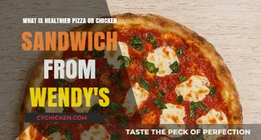 Pizza vs. Wendy's Chicken Sandwich: Which Fast Food Choice is Healthier?