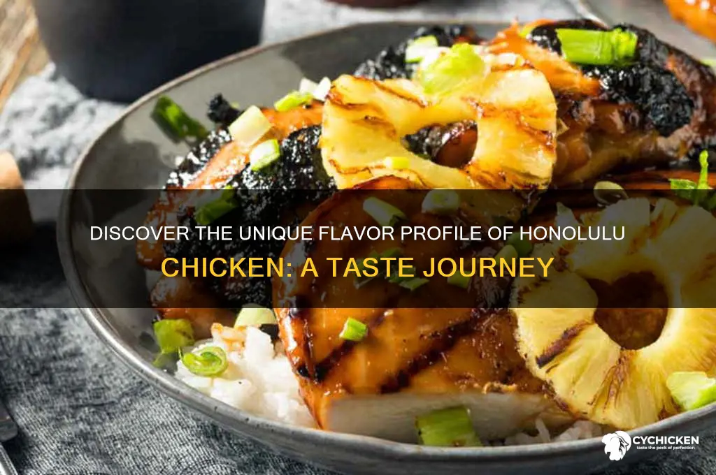 what is honolulu chicken taste like