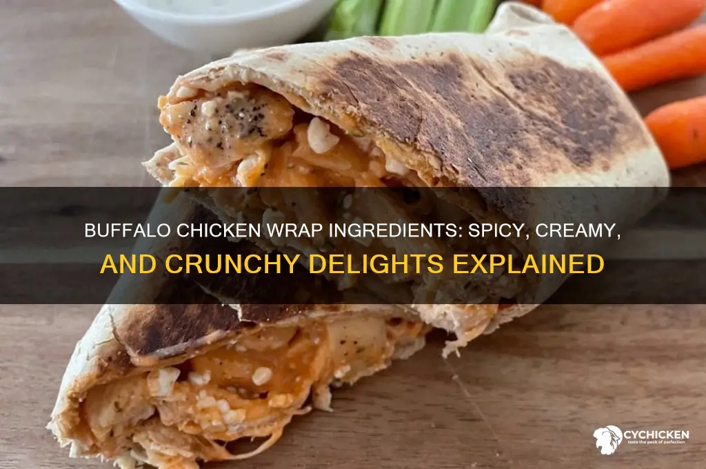 what is in a buffalo chicken wrap