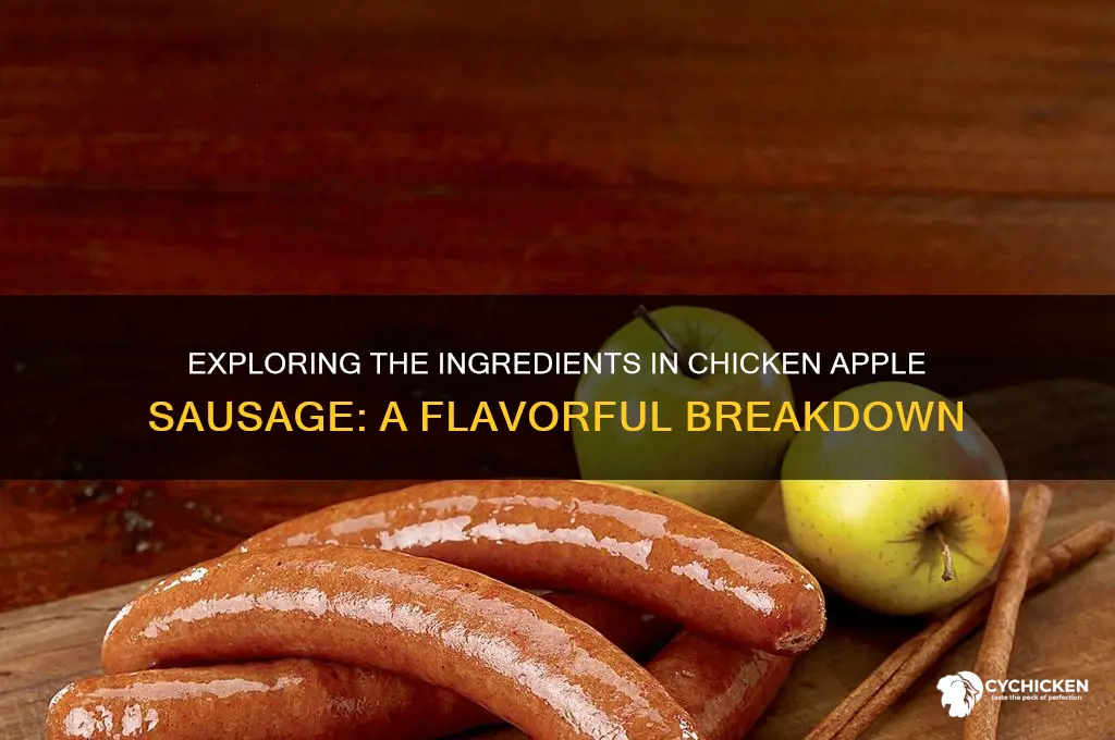 what is in a chicken apple sausage
