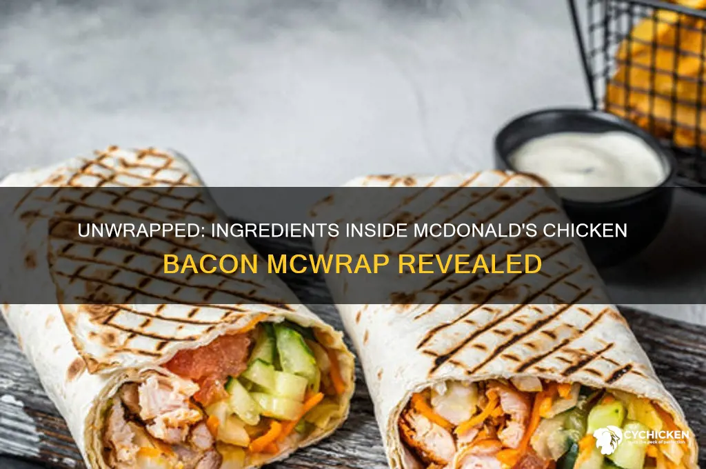 what is in a chicken bacon mcwrap