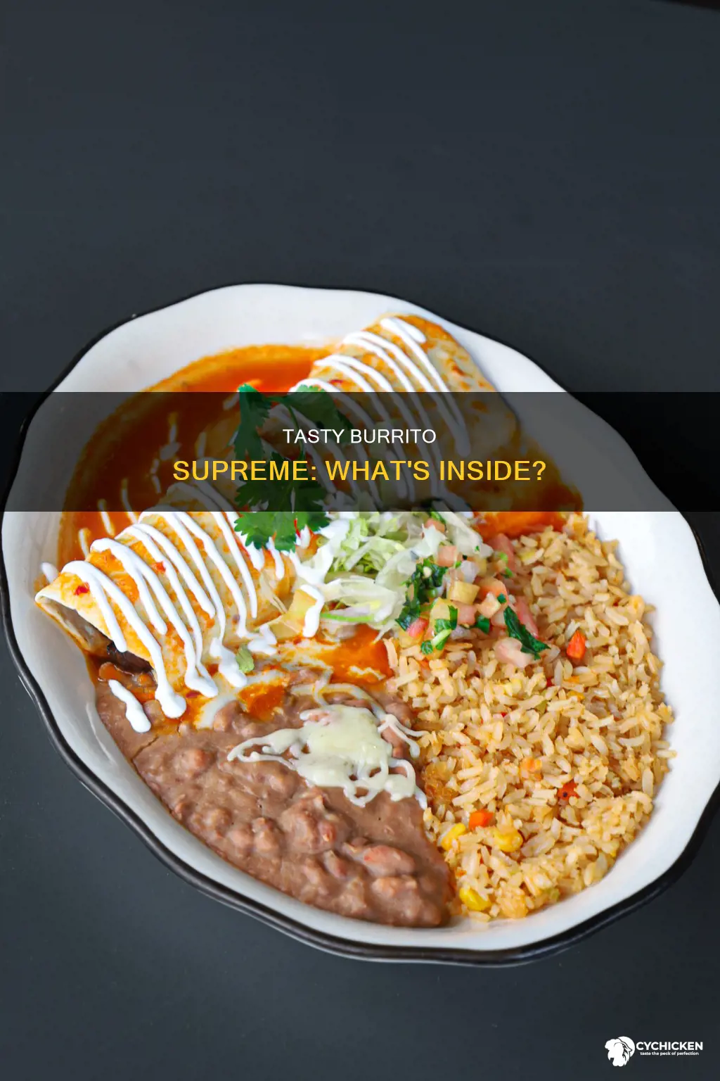 what is in a chicken burrito supreme at taco bell