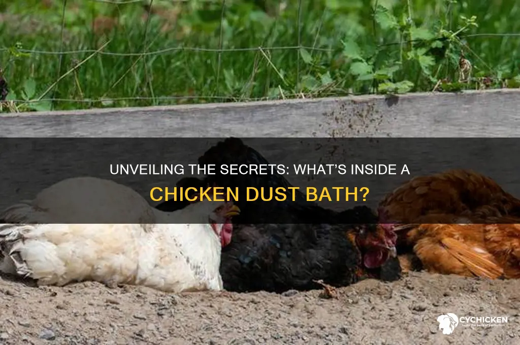 what is in a chicken dust bath