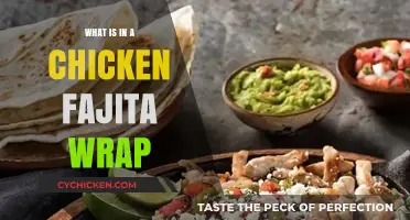 Discover the Delicious Ingredients Inside a Chicken Fajita Wrap