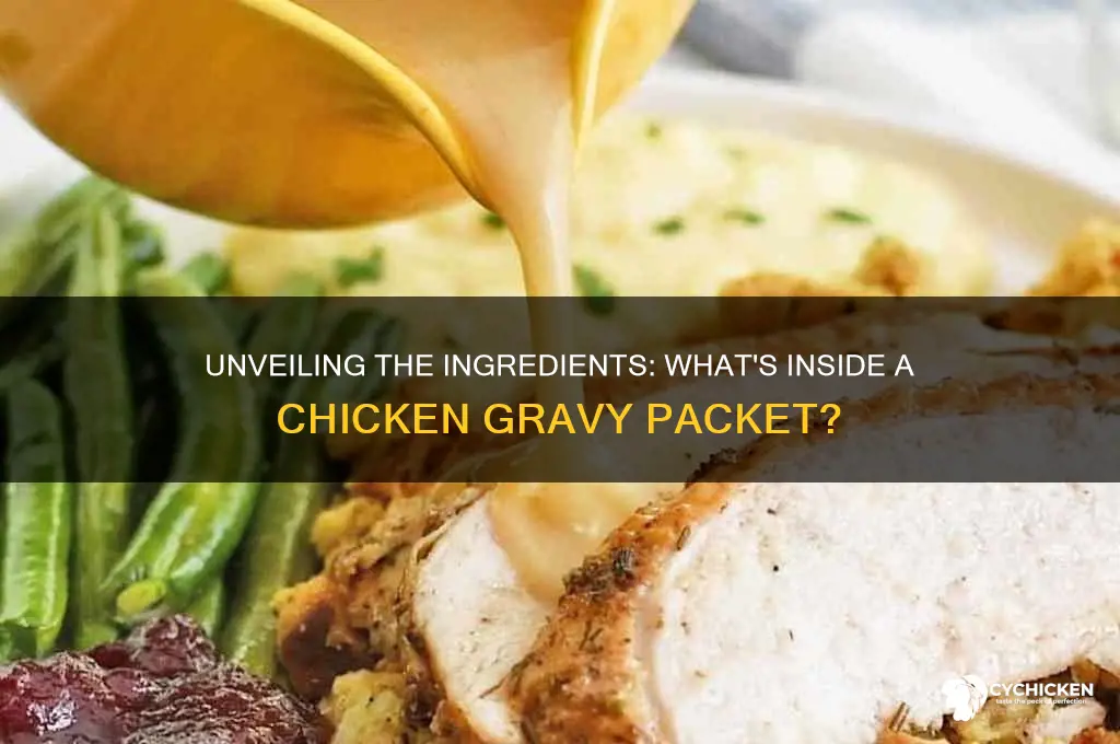 what is in a chicken gravy packet