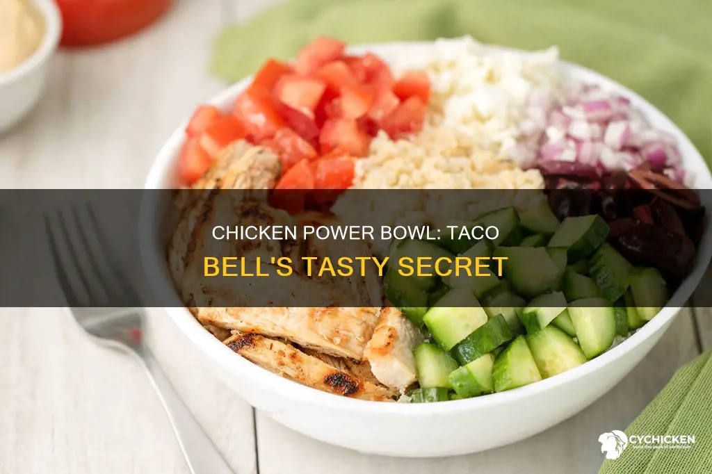 what is in a chicken power bowl from taco bell
