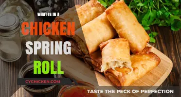 Discover the Delicious Fillings Inside a Chicken Spring Roll