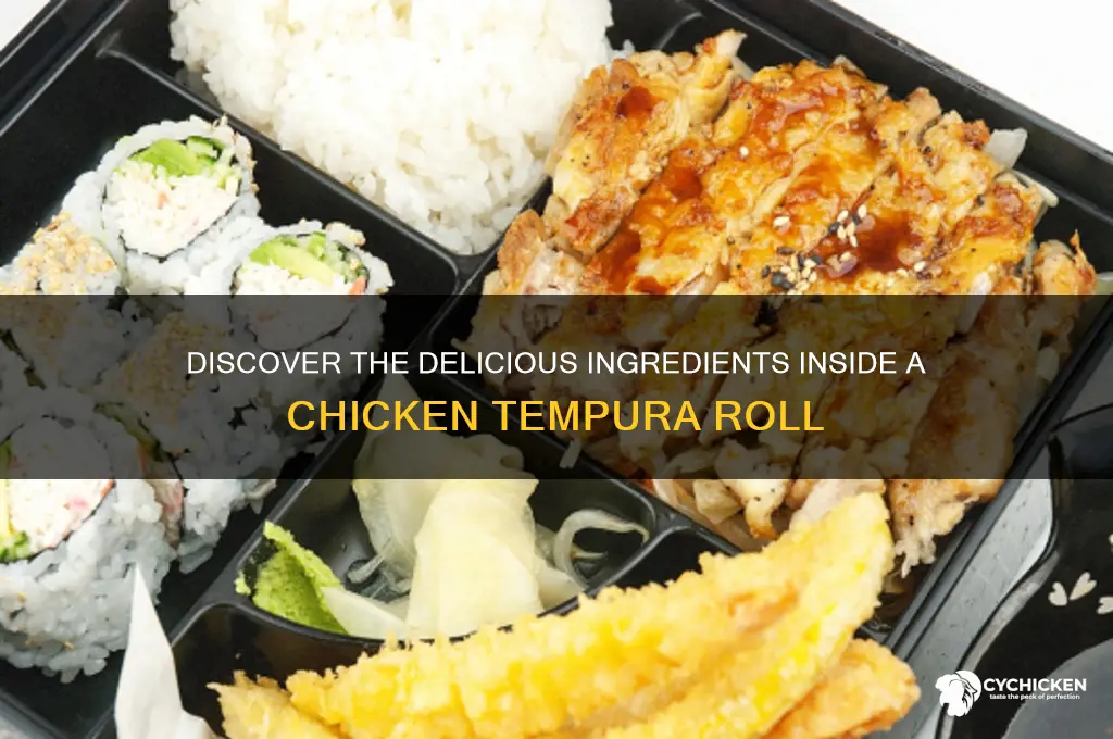 what is in a chicken tempura roll