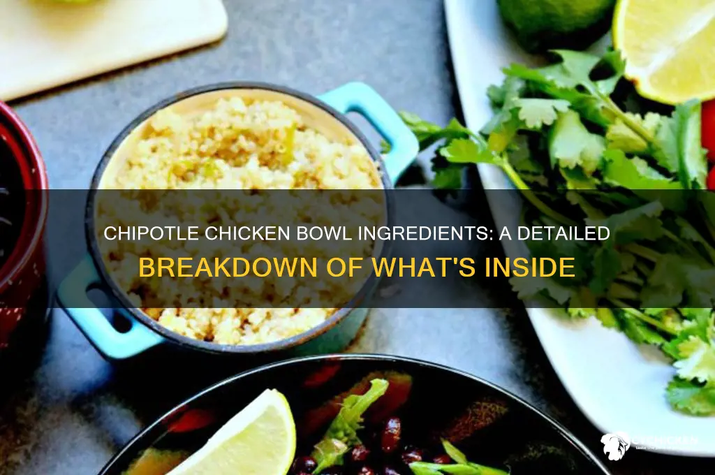 what is in a chipotle chicken bowl