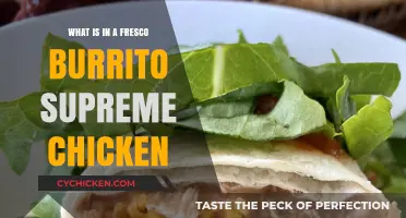 Fresco Burrito Supreme Chicken: Ingredients, Flavors, and Nutritional Breakdown