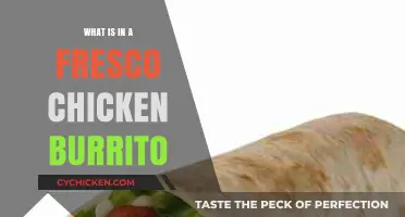 Exploring the Ingredients in a Fresco Chicken Burrito: A Tasty Breakdown