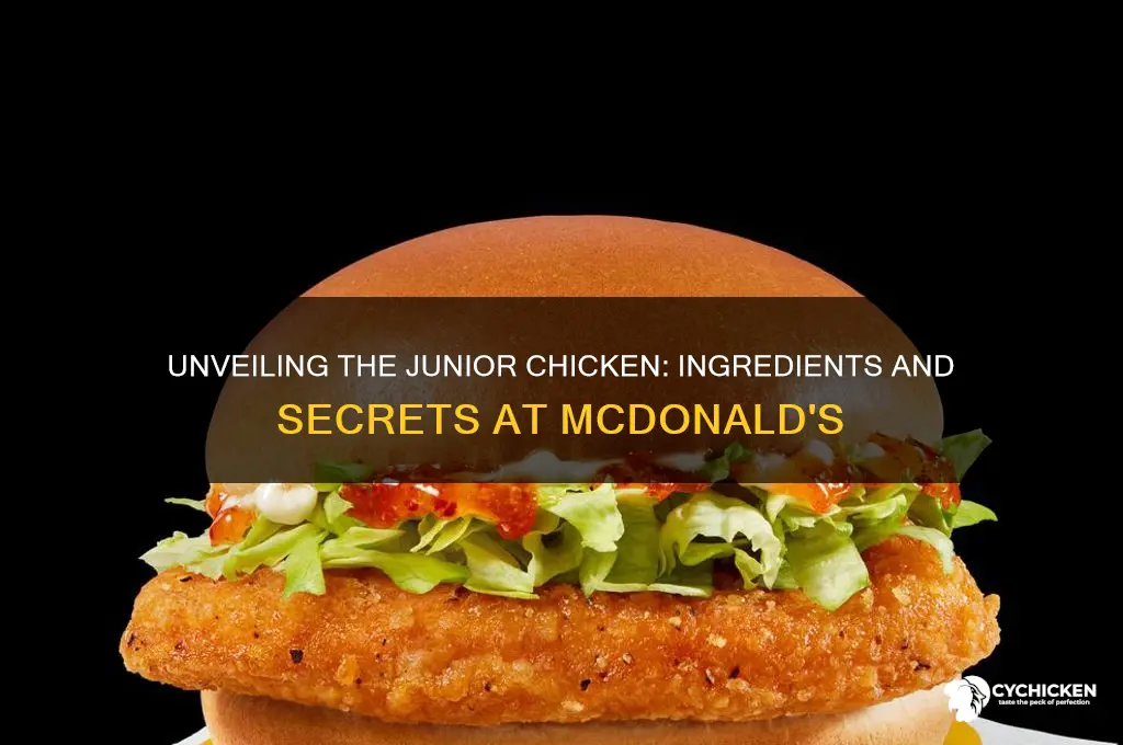 what is in a junior chicken at mcdonalds
