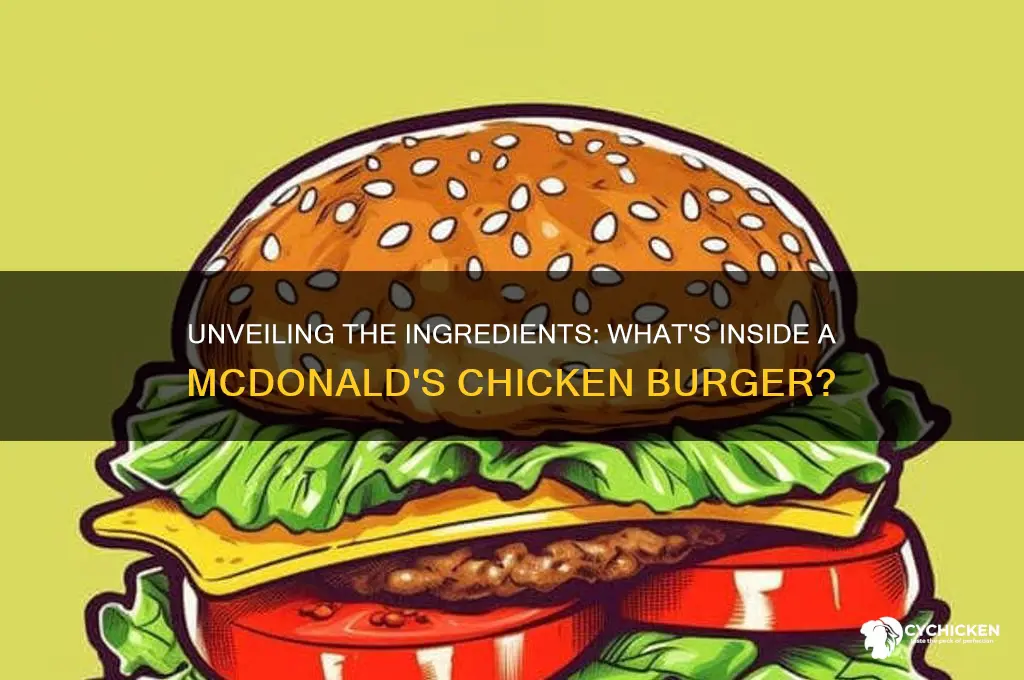 what is in a mcdonalds chicken burger