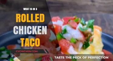 Unrolling the Secrets: Ingredients Inside a Rolled Chicken Taco
