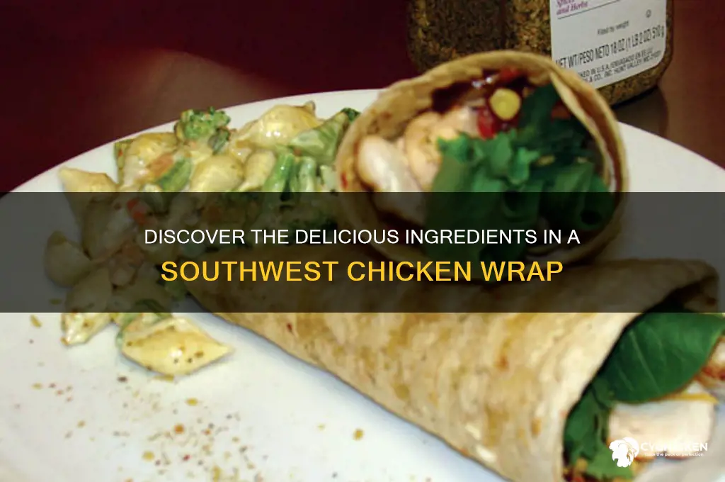 what is in a southwest chicken wrap