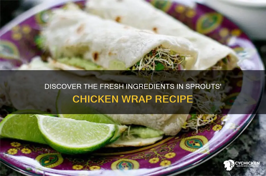 what is in a sprouts chicken wrap