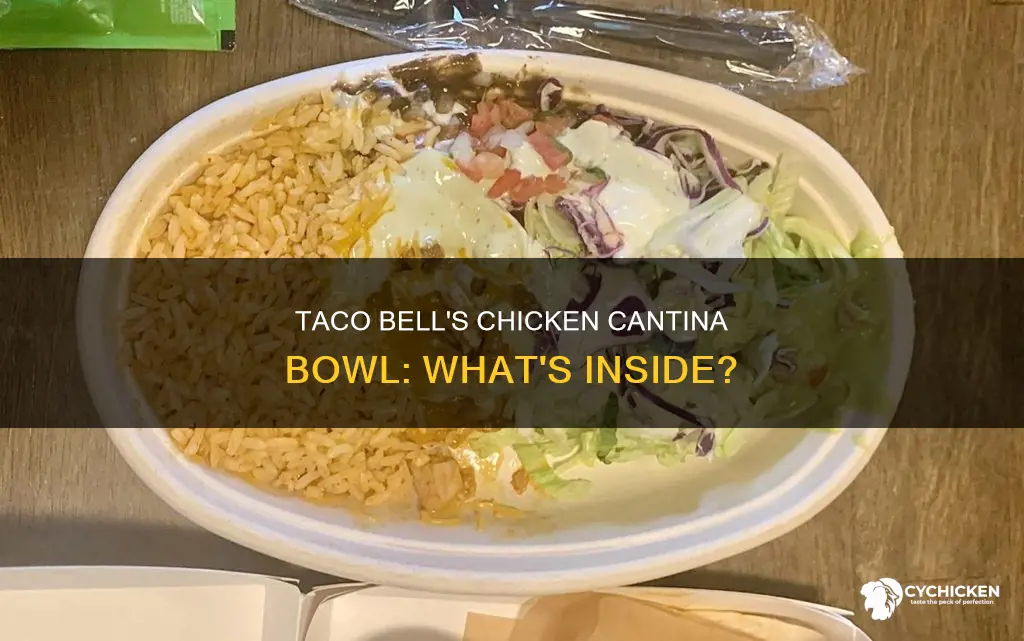 what is in a taco bell chicken cantina bowl