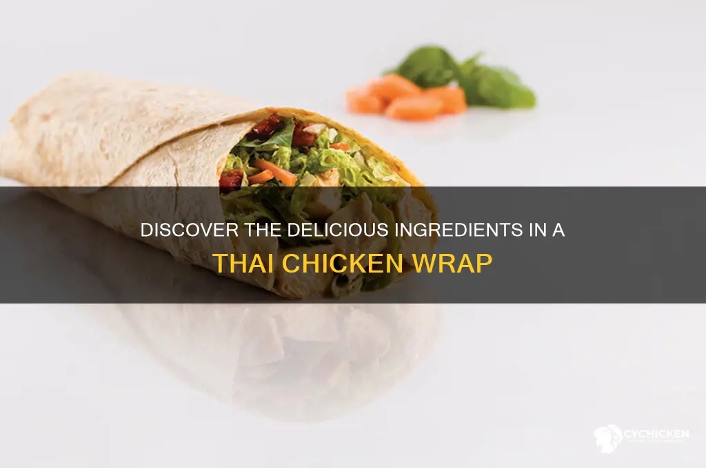 what is in a thai chicken wrap