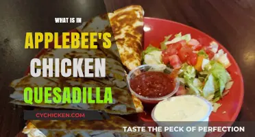 Applebee's Chicken Quesadilla Ingredients: A Tasty Breakdown of the Filling