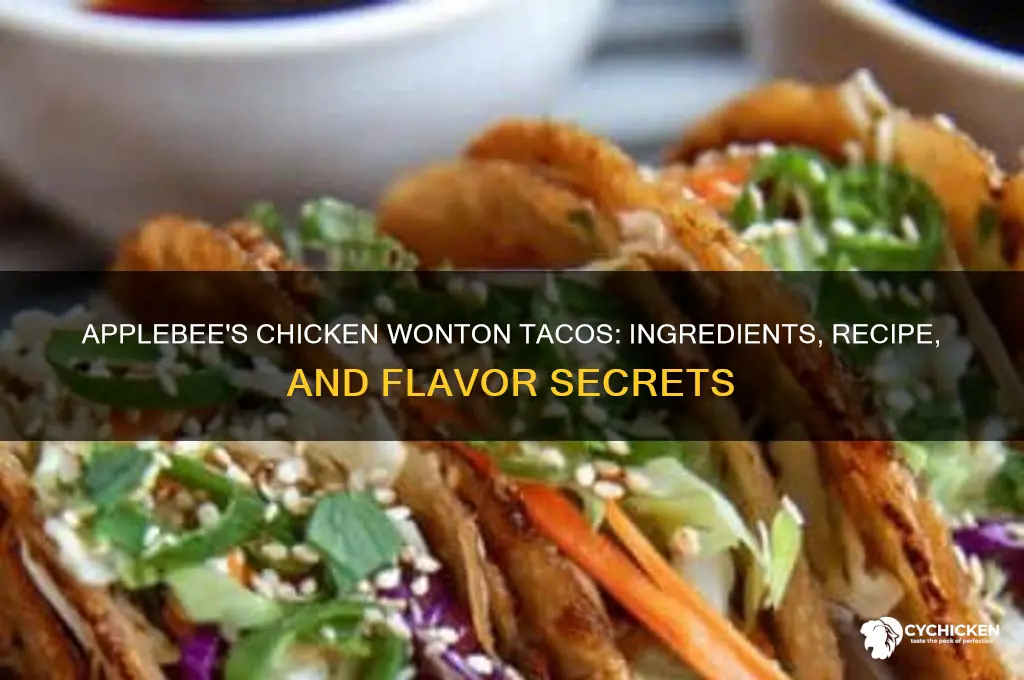 what is in applebees chicken wonton tacos