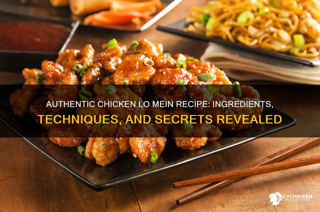 what is in authentic chicken lo mein recipe