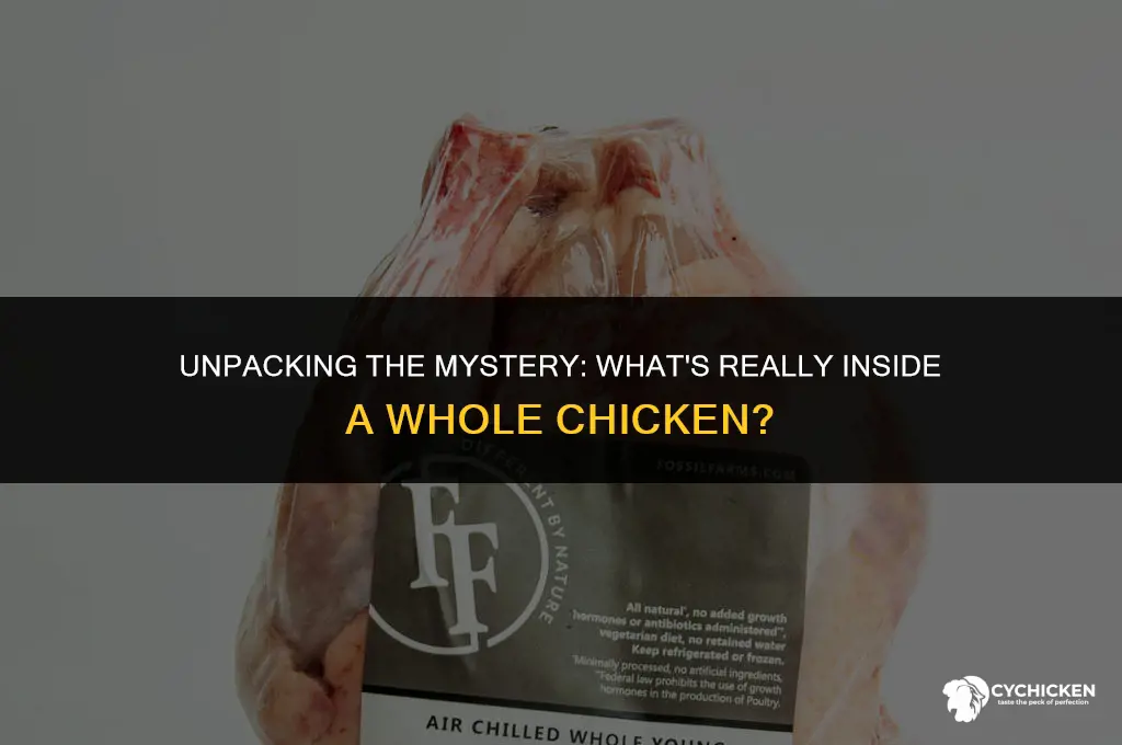what is in bag in whole chicken