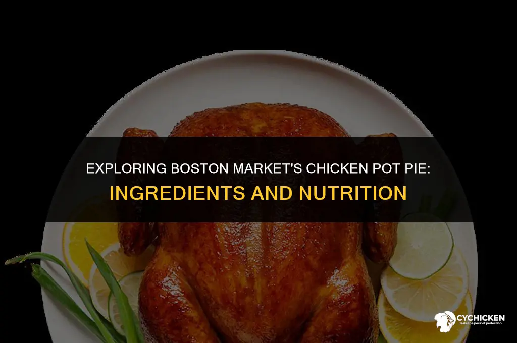 what is in boston market chicken pot pie