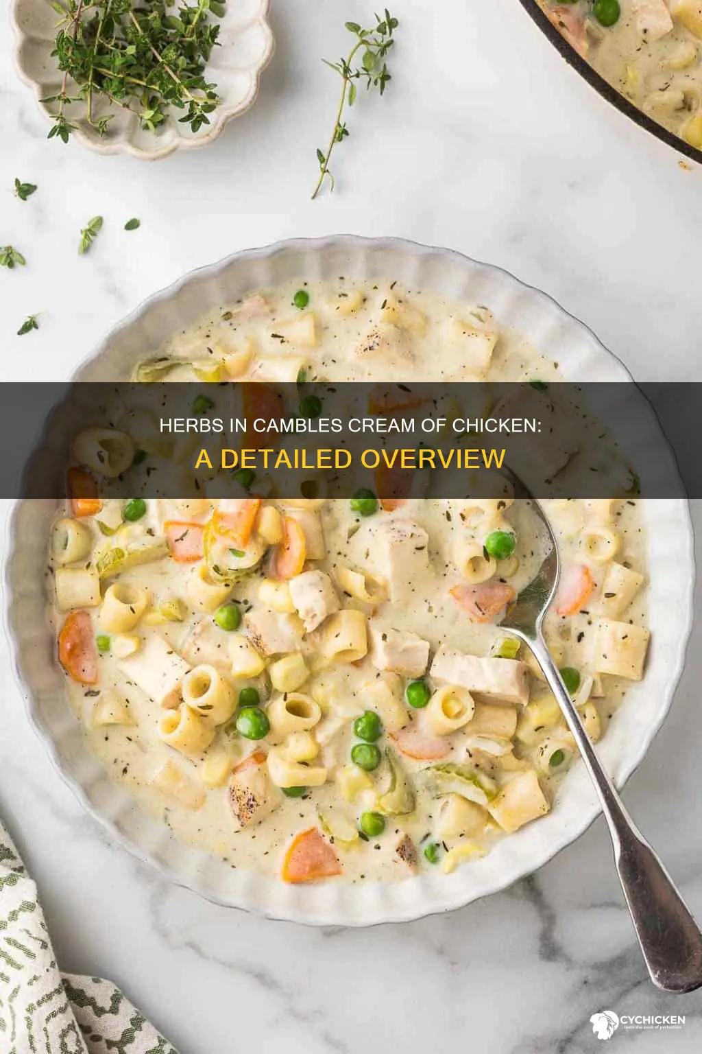 what is in cambles cream of chicken with herbs