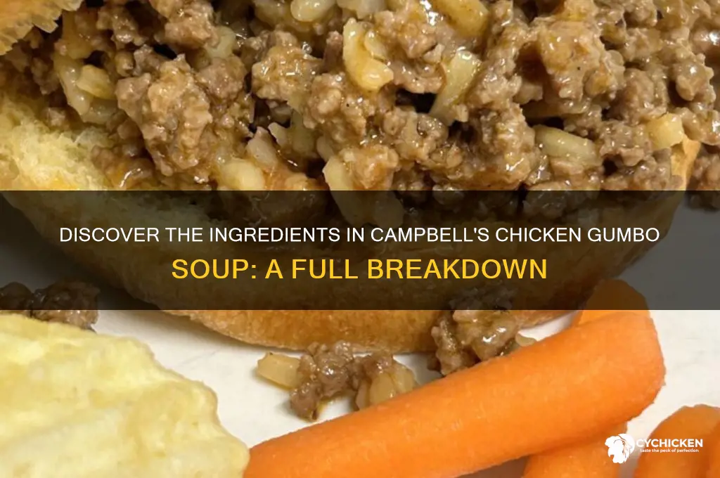 what is in campbells chicken gumbo sou