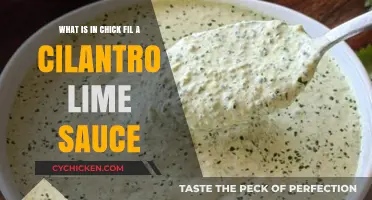 Chick-fil-A's Cilantro Lime Sauce Ingredients: A Flavorful Breakdown