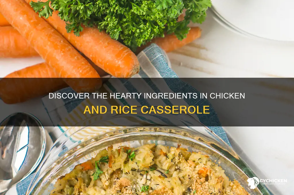 what is in chicken and rice casserole