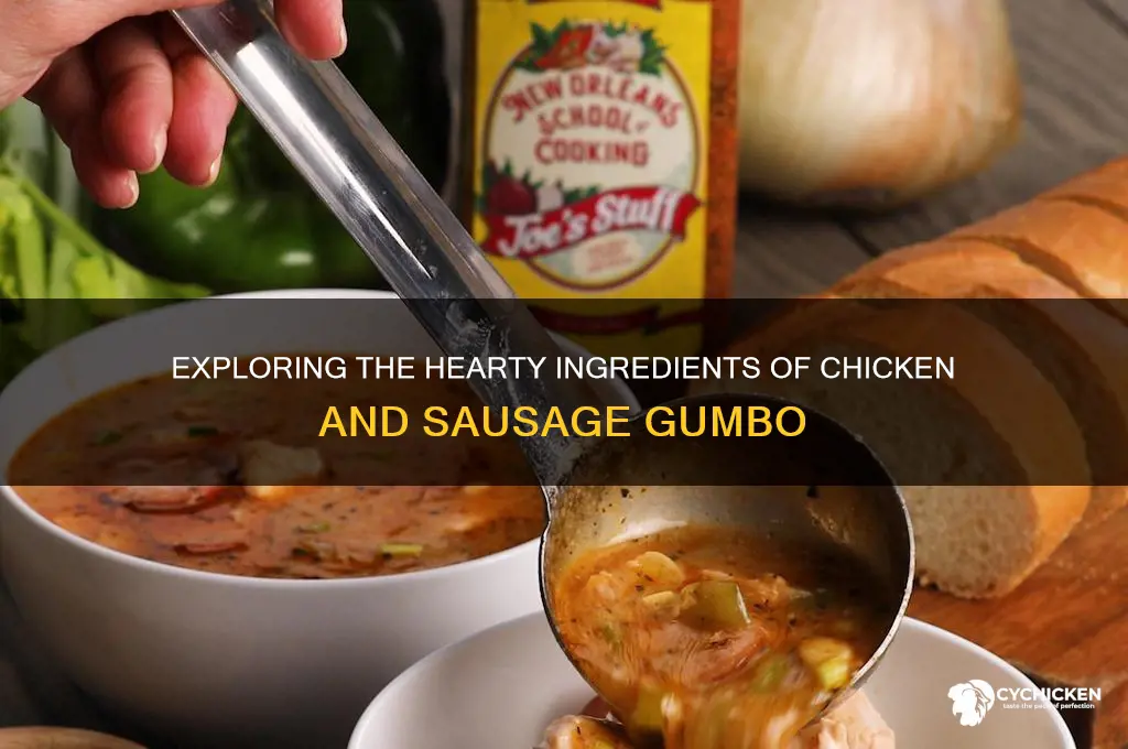 what is in chicken and sausage gumbo