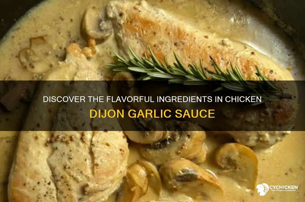 what is in chicken dijon garlic sauce