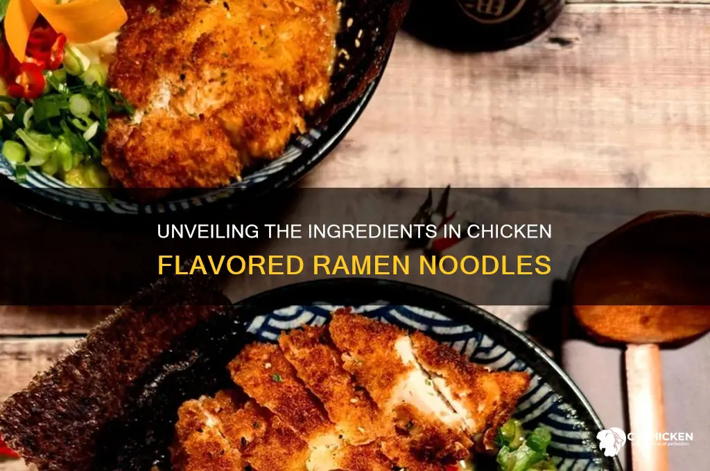 what is in chicken flavored ramen noodles