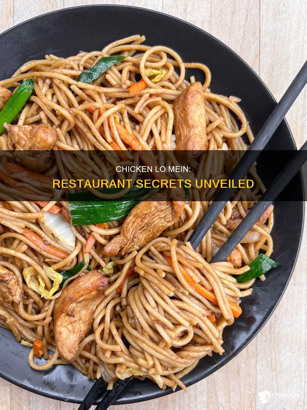 what is in chicken lo mein from a restaurants
