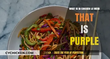Unraveling the Mystery of Purple in Chicken Lo Mein
