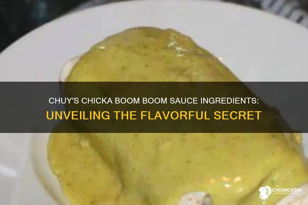 what is in chuys chicka boom boom sauce