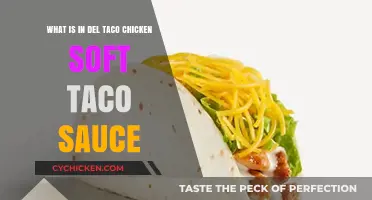 Del Taco's Chicken Soft Taco Sauce Ingredients: A Flavorful Breakdown