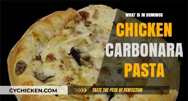 Discover the Ingredients in Domino's Chicken Carbonara Pasta