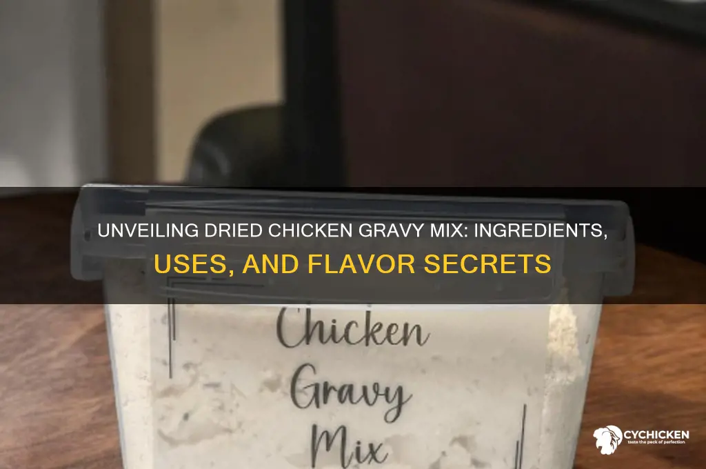 what is in dried chicken gravy mix