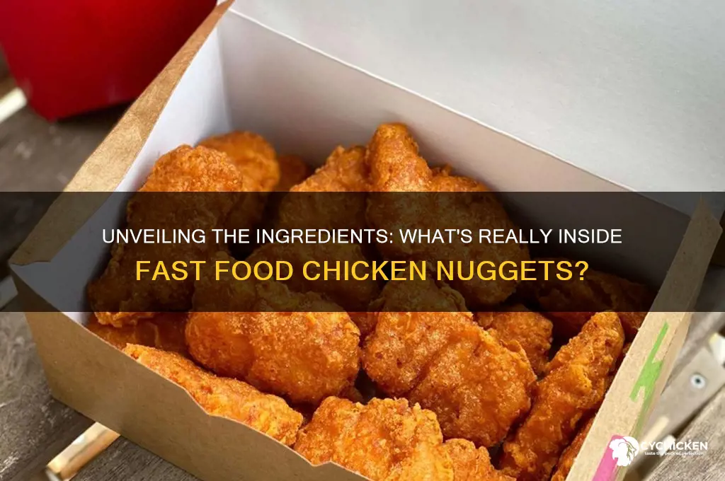 what is in fast food chicken nuggets