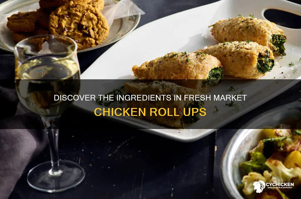 what is in fresh market chicken roll ups