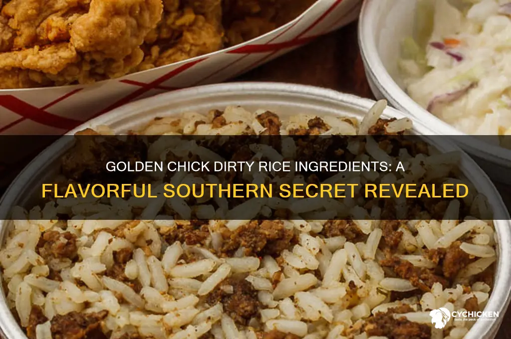what is in golden chick dirty rice