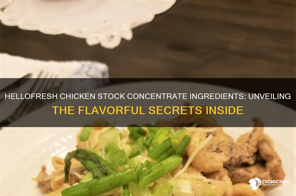 what is in hellofresh chicken stock concentrate