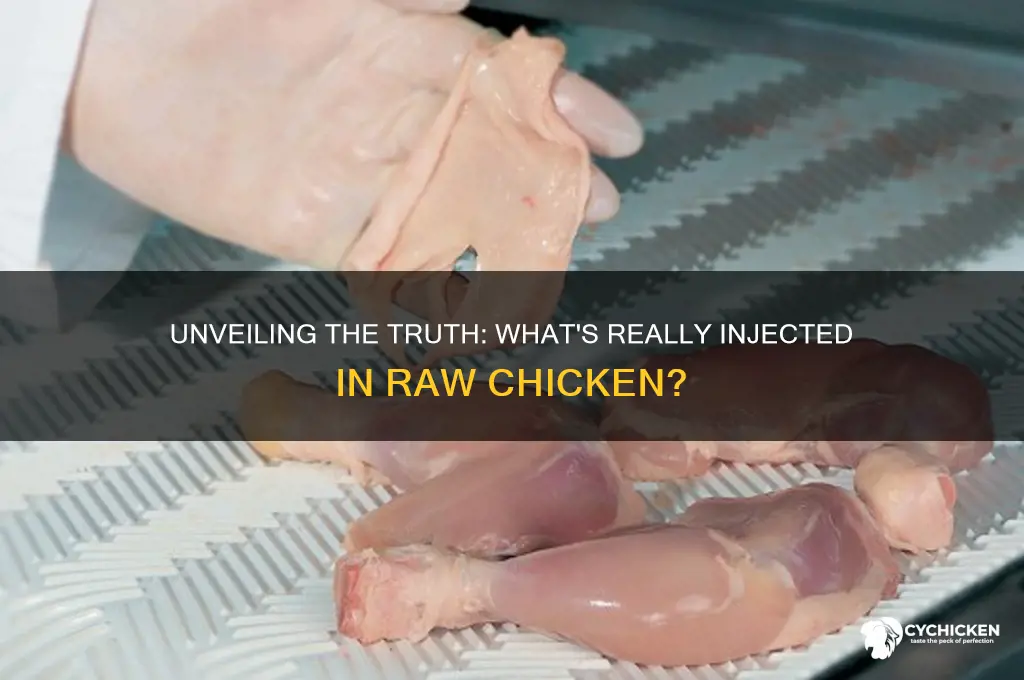 what is in injected in raw chicken