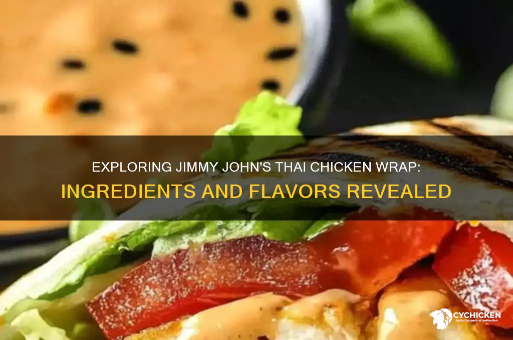 what is in jimmy johns thai chicken wrap
