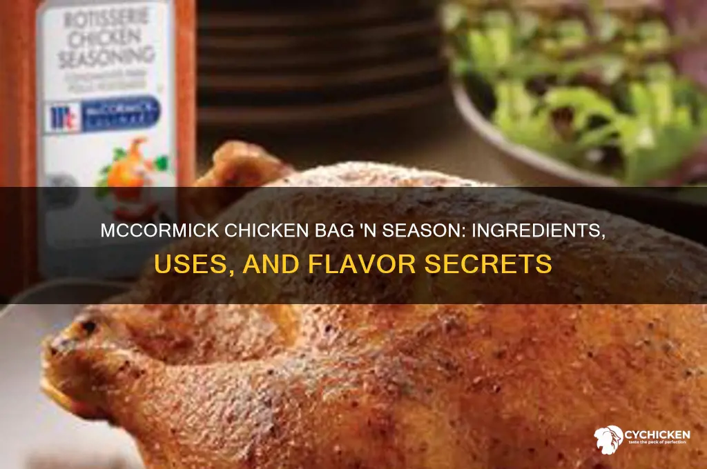 what is in mccormick chicken bag n season