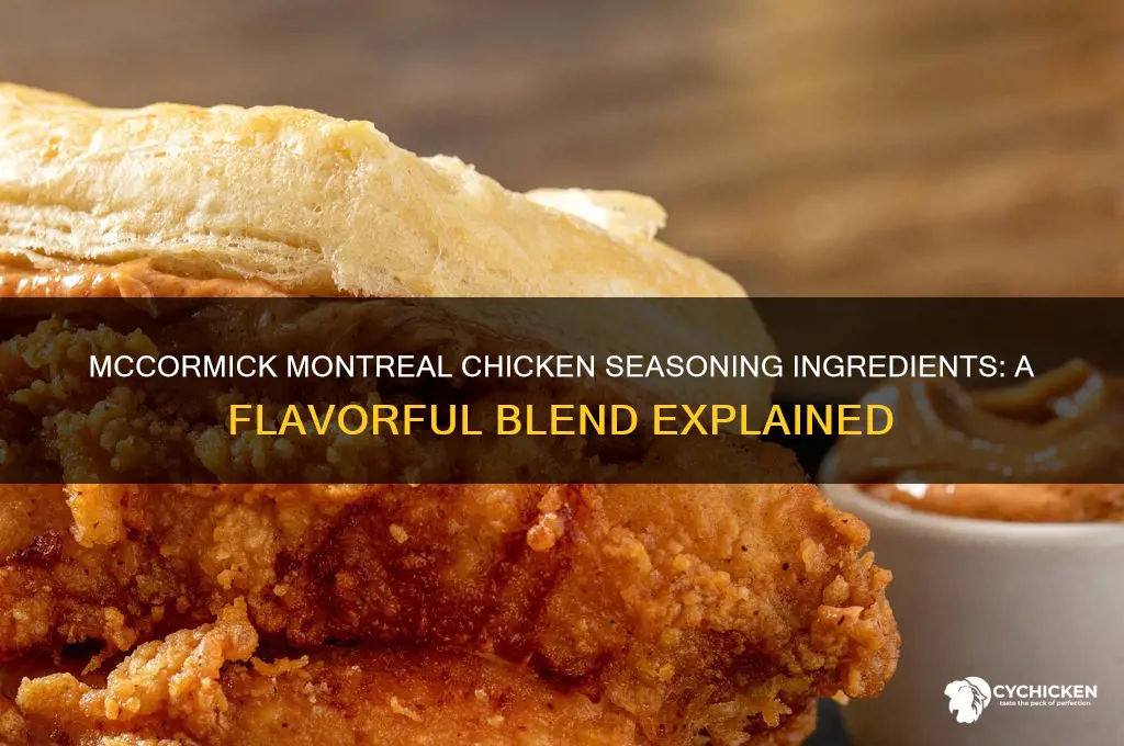 what is in mccormick montreal chicken seasoning