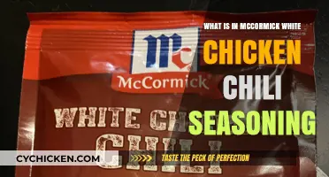 McCormick White Chicken Chili Seasoning: Ingredients and Flavor Breakdown