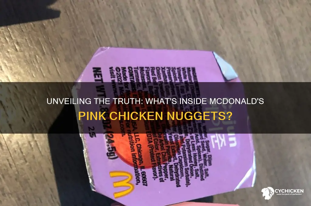 what is in mcdonalds chicken nuggets pink